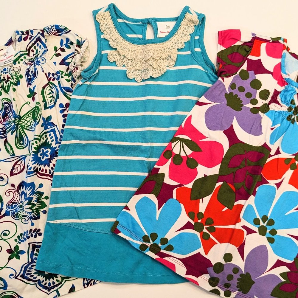 Hanna Andersson Size 4 dress bundle of three